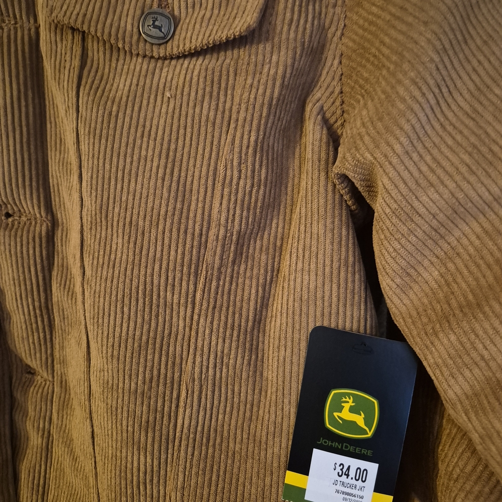 John Deere Tan Corduroy Jacket New W/tags - Picture 2 of 7